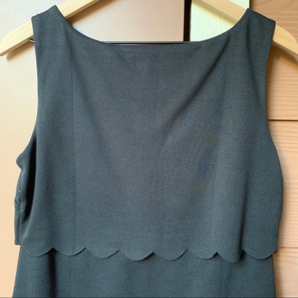 NWT Philosophy Scalloped Layered Black Shift Dress LBD Classic Capsule Luxury - Picture 7 of 15